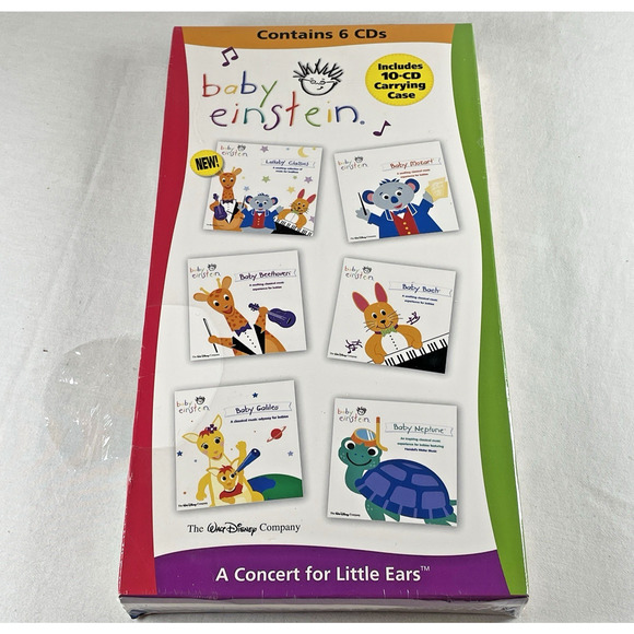 Baby Einstein Concert For Little Ears Classical Music 6 CD Set + Carrying Case - Picture 1 of 12